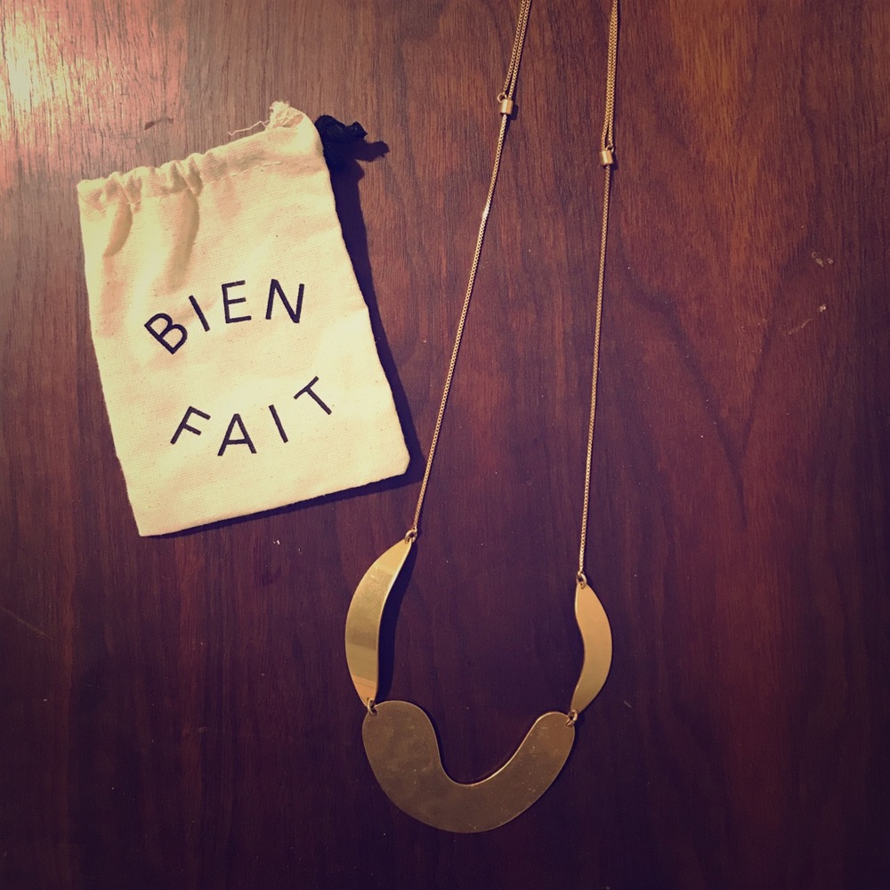 Madewell long gold necklace